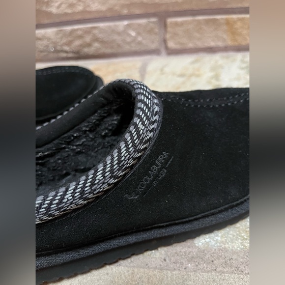 UGG Kookaburra Burree Slipper Mule Shoes Black Suede size 8 - Picture 10 of 11